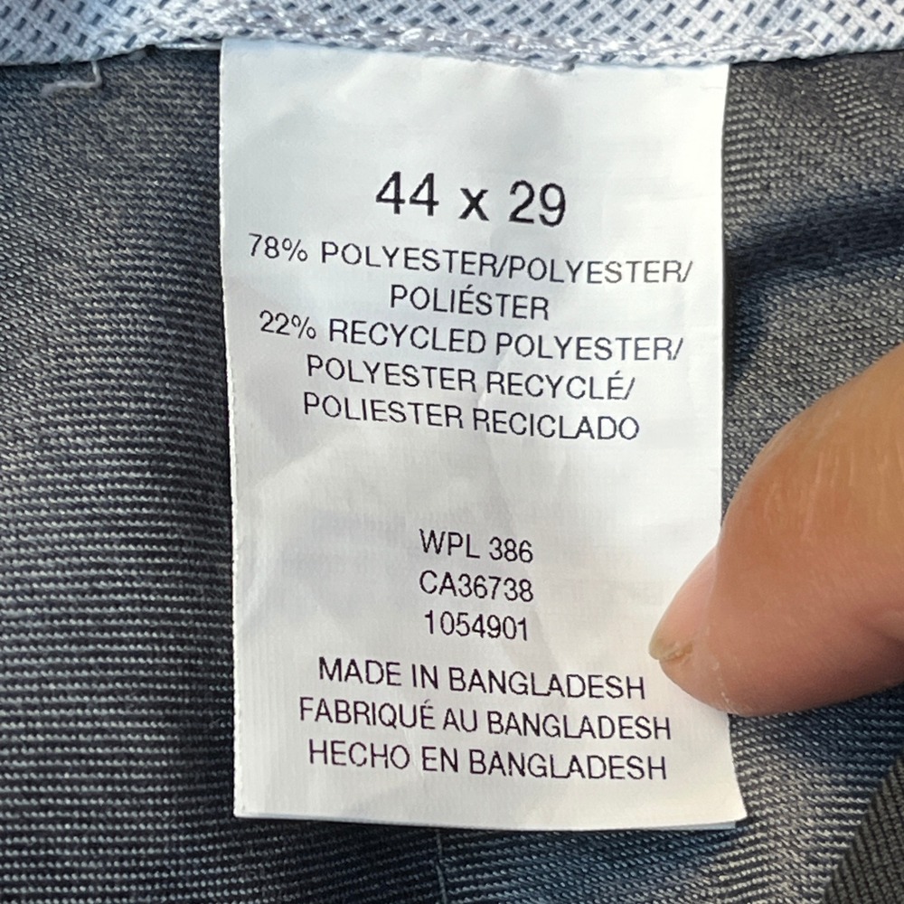 Haggar Premium Comfort Dress Pants Mens 44x29 Charcoal Gray Straight Fit Stretch - Picture 5 of 16